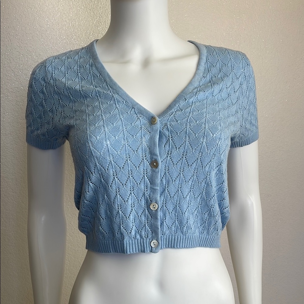 H&M Light Blue Cardigan Sweater
